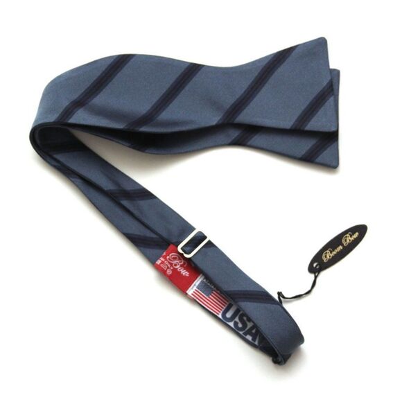 Men's Silk Bow tie Self-tied S485 - Picture 3 of 4